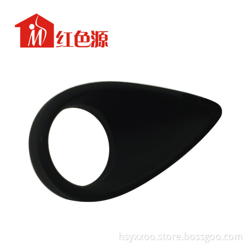 SM sex tools white silicone tear drop cock ring for male bondage For Male Penis